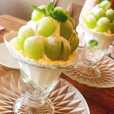 #シャインマスカットパフェ

#愛知#豊橋
#Mercy's Cafe