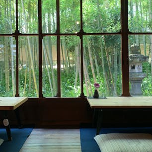 みやけ旧鴻池邸表屋　奈良県

この景色が撮りたくて、店員の方が食器を下げた瞬間すぐパシャリ。一輪のお花が可愛い。
窓際の席は次回
リベンジしたいな🌿