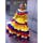 museo del oro前
コロンビアカラーのドレスを着た女性