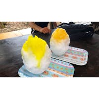 高尾山の山頂からさらに進んだ場所にある春美茶屋で食べたカキ氷。レモンとマンゴー。

#東京