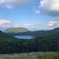 宮崎県えびの市のえびの高原を訪れました。
ニ湖パノラマ展望台からの六観音御池の風景です。