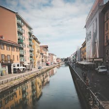 イタリア・ミラノ
ナヴィリオ運河
水がある所は癒される