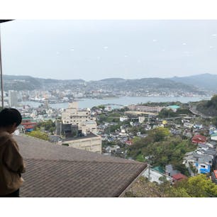 稲佐山観光ホテル　ロビーからの景色