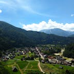 荻町城址展望台
白川郷のそば。眼下に合掌造りの集落を望める