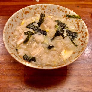 高島屋　カニ鍋の締めに食べたカニ雑炊、驚くほど美味しかったです