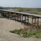 上津屋橋(流れ橋)①

上津屋橋は、日本の京都府久世郡久御山町と八幡市を結ぶ、木津川に架けられた木橋である。川が増水すると橋桁が流される構造を持つ流れ橋であることから、流れ橋、あるいは木津川流れ橋、八幡流れ橋などと呼ばれることもある。
尚流れ橋は日本100名橋に選ばれて居ます。

#京都　#全国橋巡り　#日本百名橋　#サント船長の写真