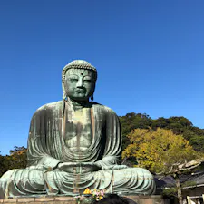 鎌倉　高徳院　大仏　20.11.14
★☆☆☆☆

鎌倉大仏は、高徳院の本尊で青銅製の「阿弥陀如来坐像」。建立当時には金箔が施されていた。
最初の大仏は木造で１２４３年（寛元元年）に完成したが、台風により崩壊したため、１２５２年（建長４年）、新たに青銅製の大仏の鋳造が始められ、大仏殿に安置された。

コメント
札幌時計台のような、意外にあっさりした印象。

#鎌倉大仏
#高徳院