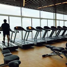 マリーナベイサンズのgym
この規模のホテルにしては
残念