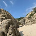 渡嘉敷島のトンネル岩