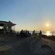 岬カフェ、帰り際の夕焼け。営業は日没までだそうです。