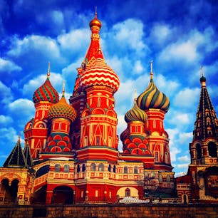 赤の広場にある聖ワシリイ大聖堂