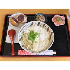 宮古島　皆愛屋のゆし豆腐そばセット
優しいお出汁のスープ、全部飲み干してしまいます。