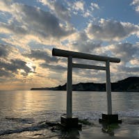 幻想的な場所。
勝浦 鵜原の白の鳥居