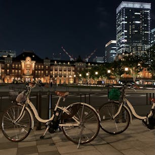 東京駅　サイクリング🚲
電動自転車をレンタルして東京を回りました。
レインボーブリッジを自転車押しながら渡ってお台場、豊洲へ。銀座、品川を自転車で通ったのが新鮮で楽しかった😳
密も避けられるのでおすすめです🌟