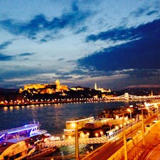 ハンガリー。ブタペスト。ドナウ川。