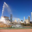 シカゴの公園、噴水に虹 #一人旅 #アメリカ1周 #ユースホステル #アメリカ #シカゴ 2012.10月