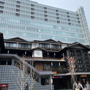 小田原駅直結のミナカ小田原。
12月にオープンしたばかりです。
現代的な建物と江戸の街並みのような建物とが融合していて不思議な空間でした。