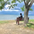 あのベンチ

TV情報番組で話題になった、彦根の琵琶湖湖畔のあのベンチです。
行かれる方は、此の住所をナビに、滋賀県彦根市石寺町１３３１

#あのベンチ　#サント船長の写真
　#滋賀県