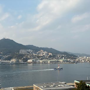 グラバーさんちは改修工事
グラバー園から見た景色📸