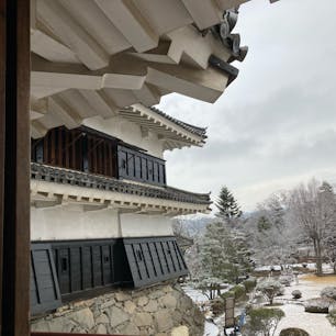 冬の天守閣の寒さ、半端ない。