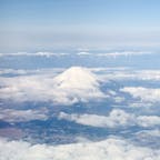 宮崎に行く飛行機から撮った富士山🗻