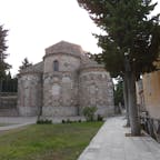 カラブリア州ロッサーノ近郊のサンタ・マリア・デル・パティーレ聖堂　床にきれいなモザイクが残る