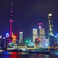 上海っぽいサイバーパンクな夜景🌃
#中国 #上海