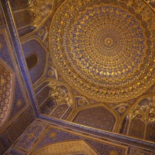 『🇺🇿Uzbekistan/Samarkand】
ティラカリ・メドレセ
私は建物の天井が好きです。