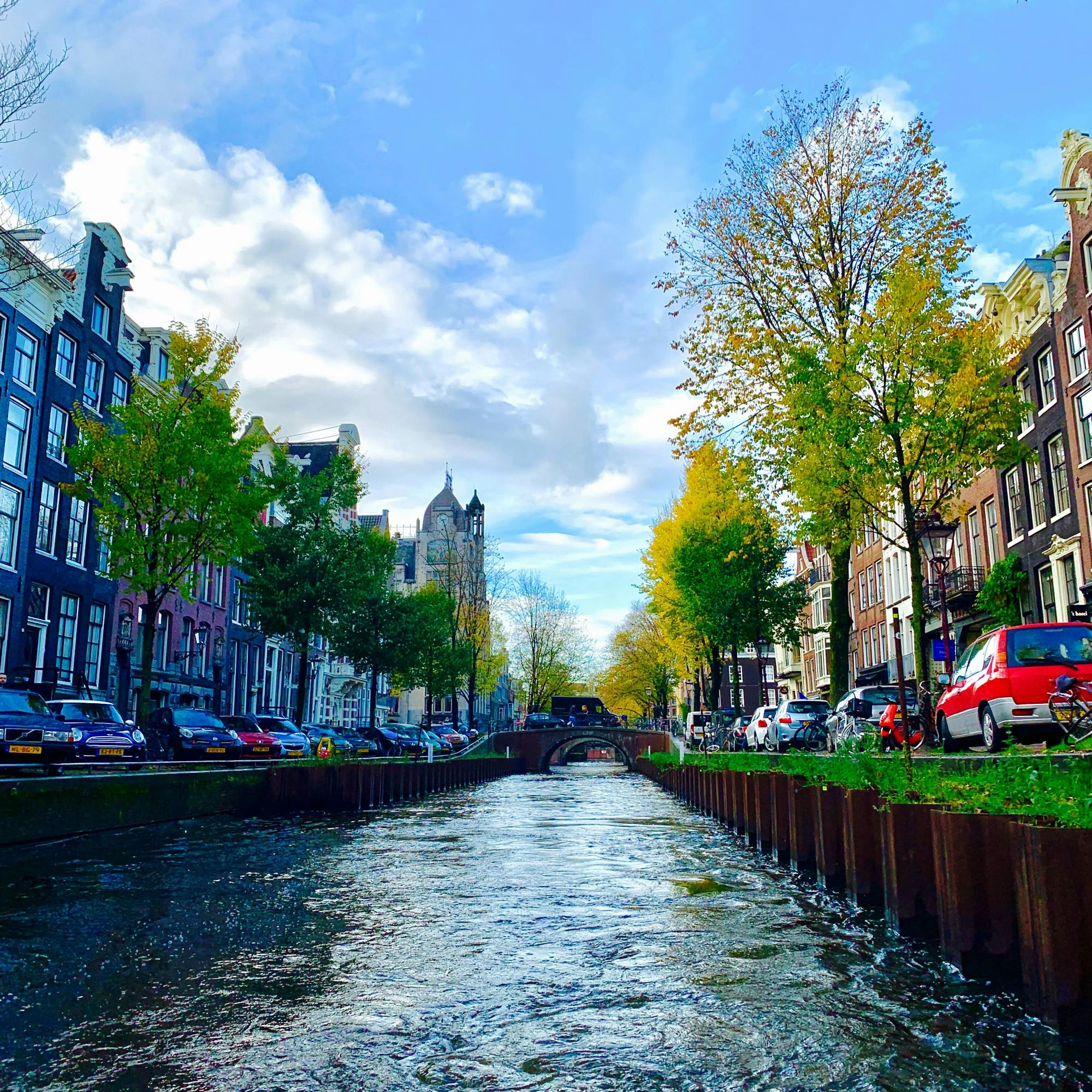 旅フォト アムステルダム オランダ アムステルダム 運河 トリップノート