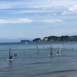 鎌倉市の材木座海水浴場です