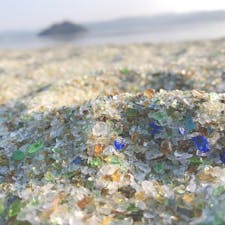 .
名の通り ｶﾞﾗｽの砂浜 だった💎