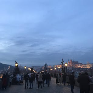 チェコ　プラハ
カレル橋
映画『プラハのモーツァルト』で観た街並みのようだった。