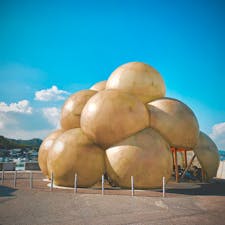 直島にある船の待合所、兼駐輪場

#直島