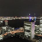 東京都港区の夜景です

遠くにレインボーブリッジが見えます