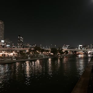 大阪なにわ橋からの夜景