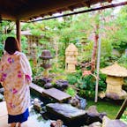 石川県金沢市@武家屋敷跡野村家
あいにくの小雨だったけど、だからこそ緑深くて素敵でした。