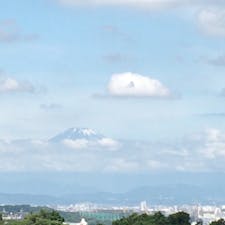 葛原岡神社にて富士山