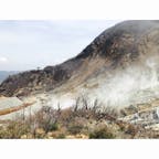 大涌谷　噴煙地