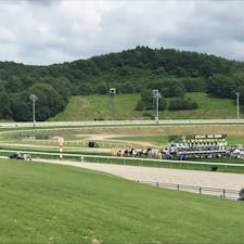盛岡競馬場
芝生に寝転びながら競馬ができます
