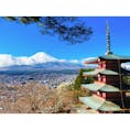 富士山　五重塔　忠霊塔