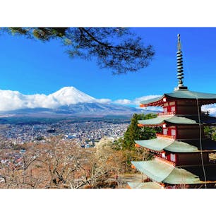 富士山　五重塔　忠霊塔