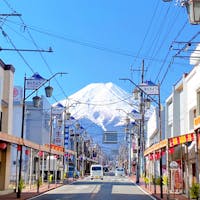富士山　ほんちょう2丁目商店街　富士吉田　富士山駅