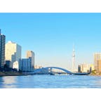 月島　東京スカイツリー　中央大橋