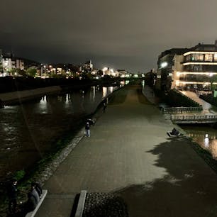 雨上がりの京都三条大橋