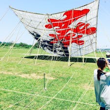 座間の大凧祭りにて！