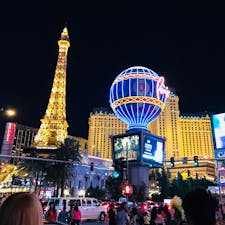 ラスベガス🇺🇸 2018/6/11-12 眠らない街。華やかすぎて街全体がテーマパークのよう🎡都会はあまり好きではないのだけどラスベガスは好き！