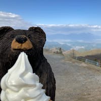 寒くてもソフトクリーム。