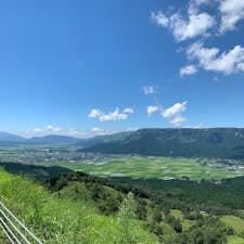 阿蘇　大観峰近くから阿蘇の町