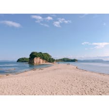 小豆島　エンジェルロード　砂浜