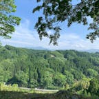 岡城　本丸跡からの眺め
下の高速？道路に仕掛けがあるらしく、滝廉太郎の♪春高楼の花の宴〜♪が聞こえてきます！